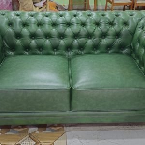 Chesterfield 2-Seater Leather Sofa